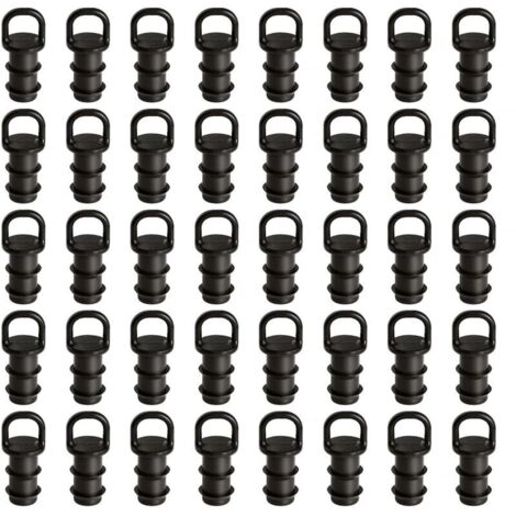 Lntyq 40 Pièces 16mm Raccords D'irrigation Goutte à Goutte, Bouchons D'extrémité D'irrigation Goutte à Goutte, Adaptateur Bouchons D'Irrigation Goutte, pour Système D'irrigation