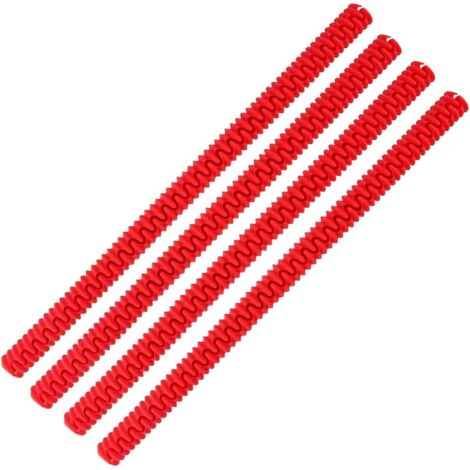 Lntyq 4er-Pack hitzebeständiger Silikon-Ofenrostschutz, schützt vor Verbrennungen und Narben, Silikon-Ofenrost-Kantenschutz