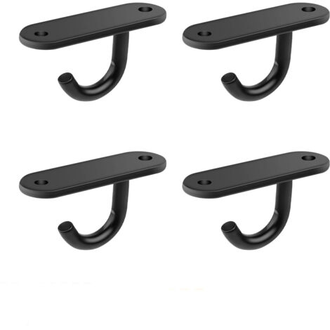 Lntyq 4er-Set Schraubhaken, 6 cm große Deckenhaken aus Edelstahl, Schraubhaken mit verschweißter Basis für kleine Deckenventilatoren, Wandlampen und Moskitonetze