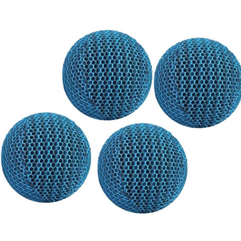 Lntyq 4er-Set wiederverwendbare Ölabsorber für Whirlpools und Schwimmbecken, blau, Polyurethan, 7 x 7 x 7 cm
