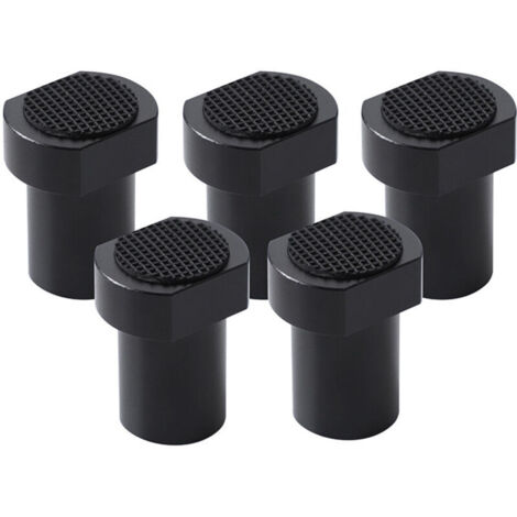 Lntyq 5 pièces Alliage d'Aluminium Presse Etabli pour Bench Dog Serre Joint Etabli pour Etabli Menuisier Bouchon de Positionnement de Serrage Accessoires d'Établi pour Trou de Chien de 20mm (Noir)