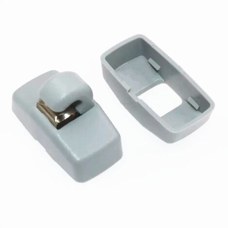 Lntyq 5 Stück Innen-Sonnenblenden-Hakenclip, MoreChioce 3B0857561B Robuster PP-Visier-Befestigungshaken Kompatibel mit T4 T5 T 2003-2016 MK4 1998-2006 2010-2016 1999-2010, Grau