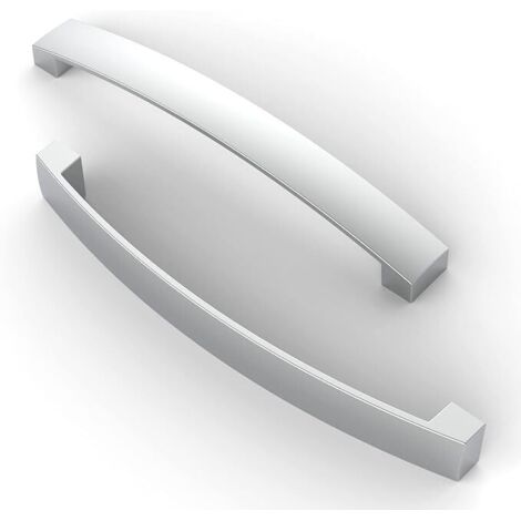 Lntyq 5-teiliger Möbelgriff, 160 mm Lochabstand, Bogengriff für Küchenschrank, für Küchenschranktür, Schlafzimmerkommode, Schublade, Chrom
