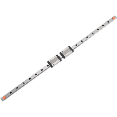 Lntyq 500 mm Linearführungsschiene mit 2 schwarzen Edelstahlgleitern MGN12H für 3D-Drucker