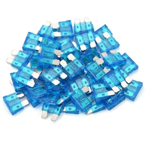 Lntyq 50er-Pack ATC-15 PKW-LKW-Standard-Flachsicherung, 15 Ampere, Blau