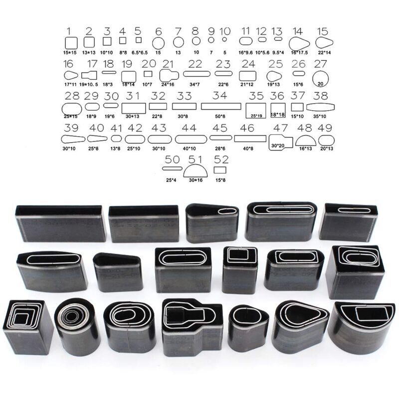 52 Pcs Outils de Coupe Cuir Kit Poinçon à Main Découpeur pour Maroquinerie Artisanat Travail - Lntyq