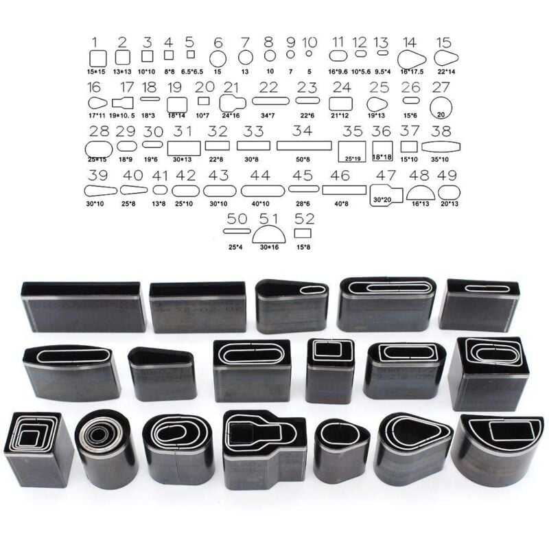 Image of 52-teiliges Leder-Schneidwerkzeug-Set, Handstanzer für Lederhandwerk - Lntyq