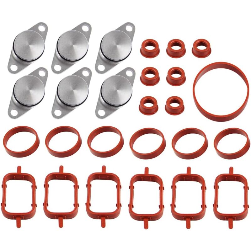 6 x 22mm Kit de suppression clapets d'admission pour E87 E46 E90 E91 E92 E93 E39 E60 E83 E53,11612246949 - Lntyq