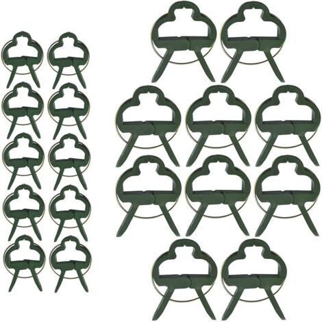 Lntyq 60 Stück Kletterpflanzen-Clips, Tomaten-Clips, Pflanzen-Clips, Tomaten-Krawattenclips (2 Größen)