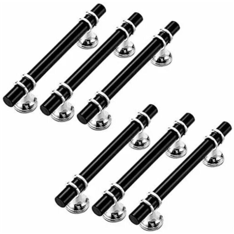 6pcs poignee de cuisine 128mm poignée meuble argenté-Poignee de Meuble Cuisine Inox Poignée de Porte Poignée Cuisine - Lntyq