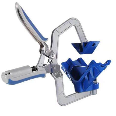 Lntyq 90 ° Home Cabinet rechtwinkliger Clip-Stanzer mit festem Winkel, 90-Grad-Holzbearbeitungswerkzeug, Clip-Schweißtechniken für Zimmerleute, 10 x 24 cm