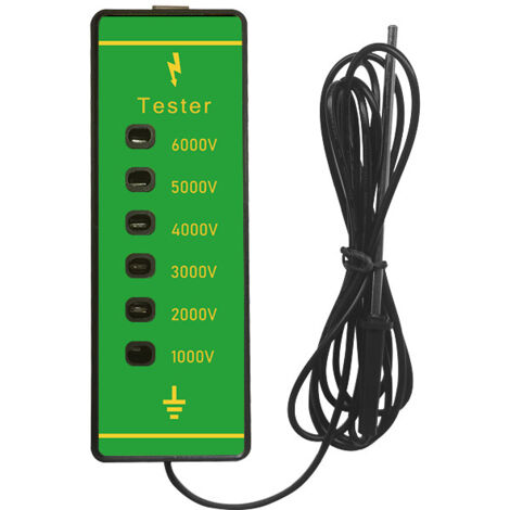 Lntyq ABS testeur de tension électrique Clôture Clôture Digital 1000 V-6000 V Mètre courant