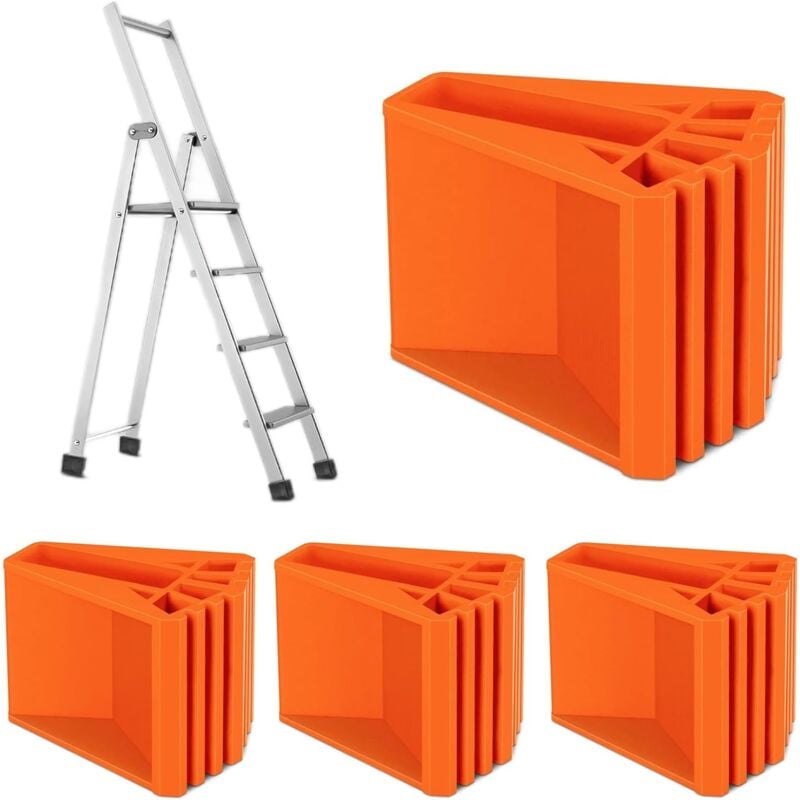 Lntyq - Accessoires pour pieds d'échelle - 4pcs Antidérapant, Épaissi - Patin escabeau universel, Pied escabeau - Patin échelle, Pied échelle