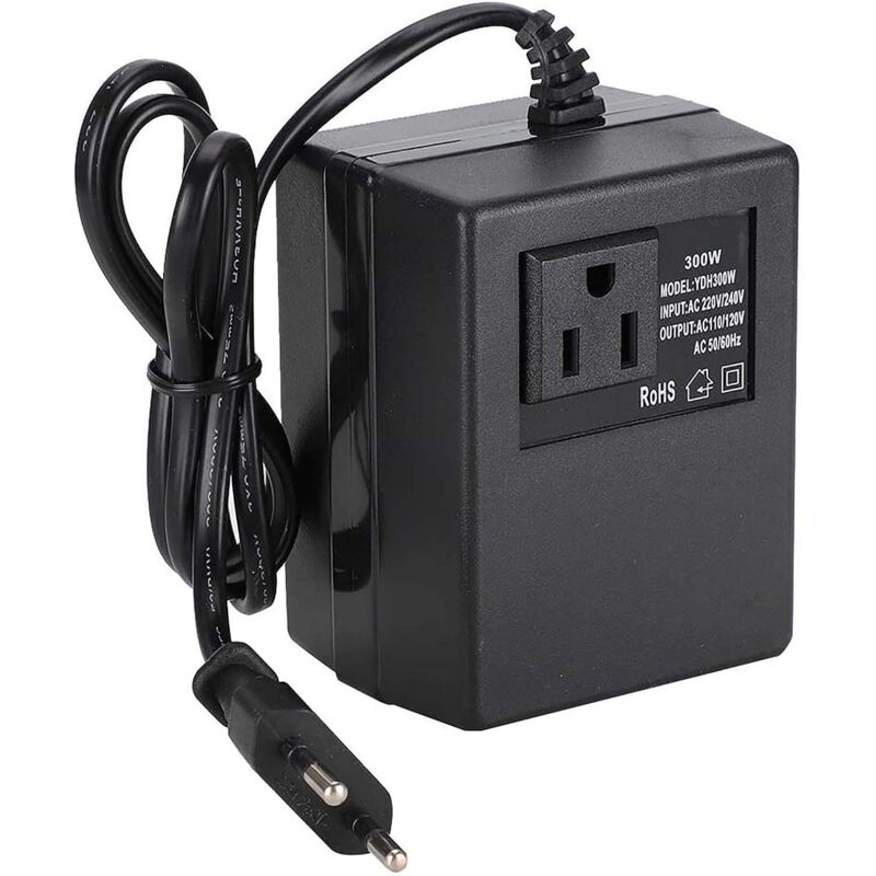 Lntyq - Adaptateur de Prise ue, convertisseur de Tension de transformateur de Puissance 300W ac 220V à 110V Adaptateur de Prise UE(220V)