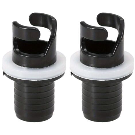 Lntyq Adaptateur de Tuyau de Pompe à Pied pour Bateau Adaptateur de Valve H-R 2 pièces de valves gonflables Adaptateur de Tuyau de Pompe de Kayak Gonflable Adaptateur de Valve d'air en Plastique