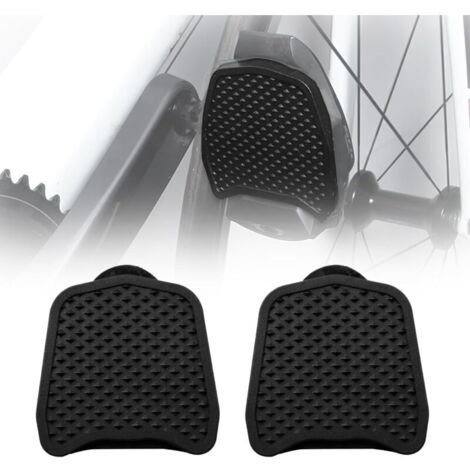 Lntyq Adaptateur pour Pédales Cales , Pédales pour Vélo, Transforme Pedale Velo Automatique en Pédales Plateforme, Aucune Plaque à Chaussures n'est Nécessaire pour Un Confort de Préhension