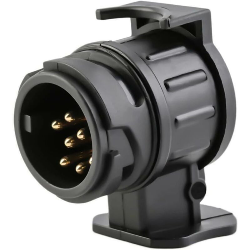 Image of Lntyq Adattatore per rimorchio da 12 V a 13 pin a 7 pin, convertitore impermeabile da 13 a 7 vie per auto, camper, barca, camion