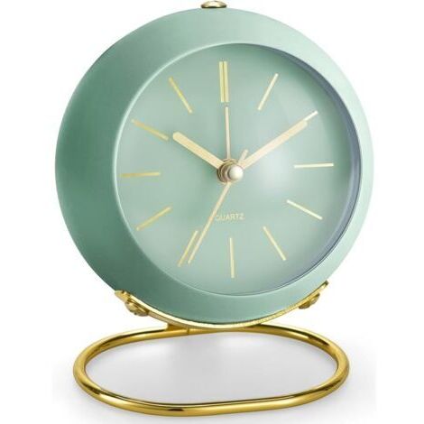Lntyq Analoger Retro-Wecker ohne Ticken, mit Nachtlicht, leise, einfache Bedienung und lautem Alarm, Geschenk für Mama zum Muttertag