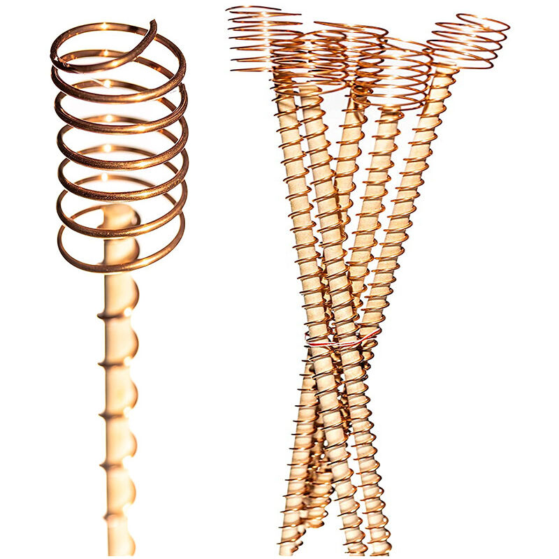 Lntyq Antenne de jardinage électrique en cuivre de 30,5 cm, piquets de plantes, culture électrique, kit d'antenne en cuivre pour la culture de