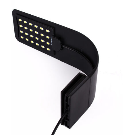 Lntyq Aquarium Licht LED Lampe Weiß und Blau Nano Clip Beleuchtung für Fische Pflanzen 23-50cm