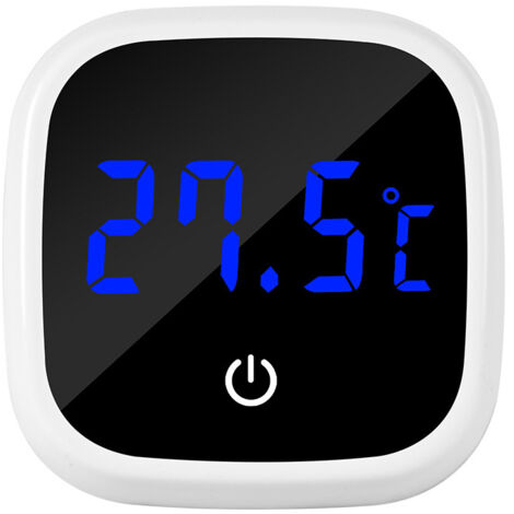 Lntyq Aquarium-Thermometer, digitales LCD-Aquarium-Thermometer mit LED-Touchscreen, genauer Temperatursensor, Mini-Meeresthermometer für Aquarien, Süßwasser, Meerwasser