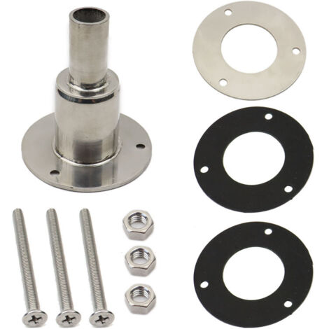 Lntyq Auspuffanschluss für Dieselheizung, 24 mm, Edelstahl 316, Durchbruchauspuff für Diesel-Standheizung, Boot, Auto, LKW, gerader Kopf