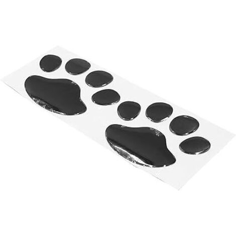 Lntyq Auto Auto 2 stücke Aufkleber Bär Katze Hund Zahlen Muster 3D Reflektierende Aufkleber