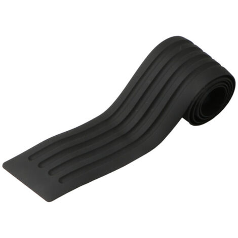 Lntyq Auto-Stoßstangenschutz, Heckstoßstangenschutz 104 cm x 9 cm aus schwarzem Gummi, universeller Türschwellenschutz, Kofferraumtürschutz mit 1 Klebeband