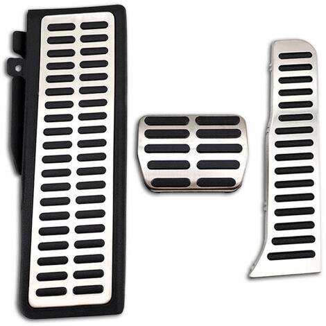 Lntyq Automatische Anti-Rutsch-Pedalabdeckungen für Gas- und Bremspedal für Volkswagen Golf 5 und 6 (MK5/MK6, Linkslenker, 2003–2013, Schaltgetriebe, mit Abdeckung) aus Edelstahl