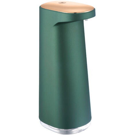Lntyq Automatischer Seifenspender 450 ml mit Infrarot-Sensor (Smaragdgrün, Moos)