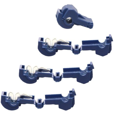 Lntyq Begrenzungsdraht-Terminals, 10er-Pack T-Abzweigverbinder, Schnellverbinder, Abzweigverbinder, Kabelverbinder zur Schlaufenbefestigung, praktischer Clip-Verschluss