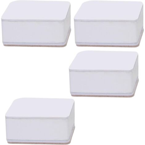Lntyq Betterhöhung, 4 Stück Home rutschfeste selbstklebende Möbelerhöhung für Sofa (weiß)