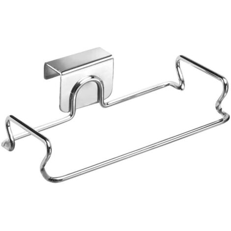 Lntyq Beutelspender, kleiner Türhänger aus Metall, silberfarben, Edelstahl, 18,69 x 14,48 x 2,49 cm