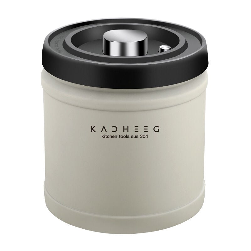 Lntyq - Boîte à Café,1100ml Vide Boîte à Café Hermétique en Acier Inoxydable,Coffee Vault Hermétique de Conservation pour Café en Grains Café Moulu