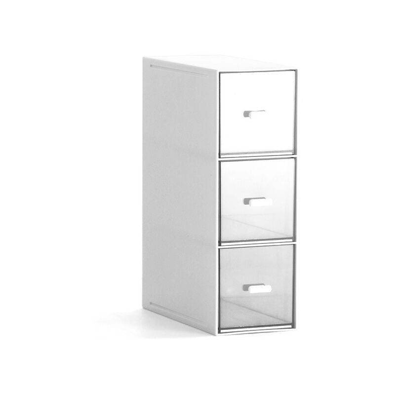 Lntyq - Boite à Thé avec 3 Tiroirs, Rangement Cuisine en Plastique, Boite de Rangement Cuisine, Rangement à Thé, Rangement Maquillage, Casier de