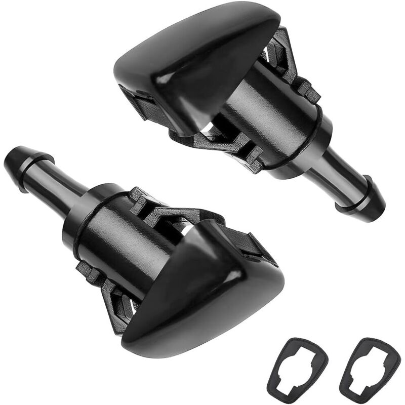 Lntyq Boquillas para limpiaparabrisas, chorros de agua para parabrisas, 2 piezas, chorros de agua antiniebla para parabrisas delantero, boquilla de