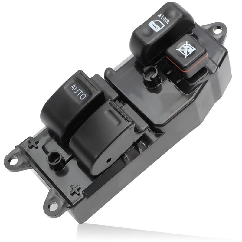 Lntyq Botón de interruptor de ventana para Toyota Yaris, botón regulador de ventana con conector de 8 pines, lado izquierdo, guía para Hilux, Hiace,