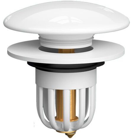 Lntyq Bouchon Baignoire Universel, Bouchon de Lavabo Pop Up en Céramique, Adapté au Bouchon Evier Trou de Vidange de Diamètre 34-40 mm avec Crépine Amovible