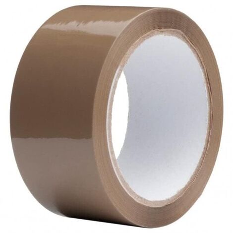 Lntyq Braune Klebebandrolle 48 mm x 80 m  Packband für Kartons, Versand, Umzüge