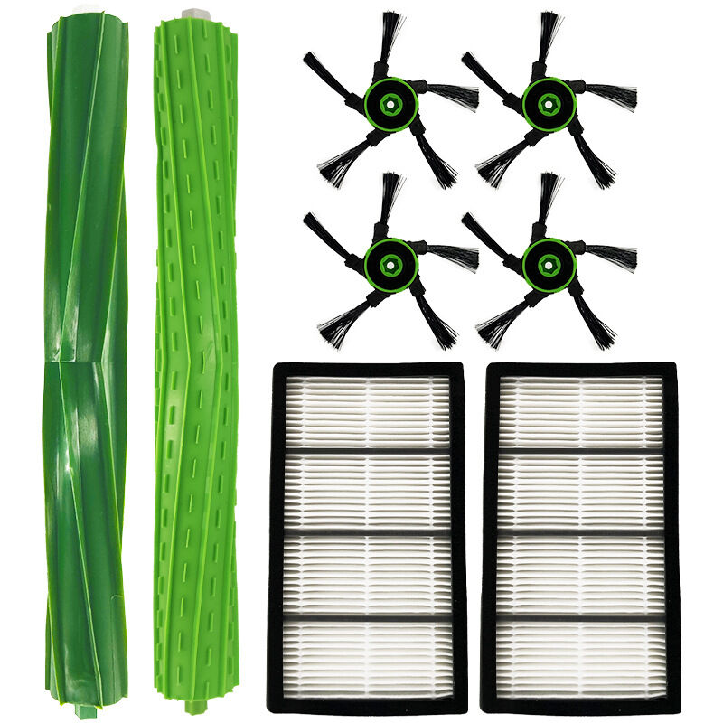 Lntyq Brosse cylindrique latérale et Filtre HEPA à poussière pour aspirateur iRobot Roomba S9 (9150) / S9 Plus (9550)