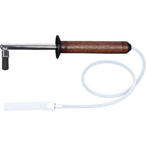 Lntyq Brosse de nettoyage pour machine à café avec manche en bois anti-brûlure en nylon anti-brûlure