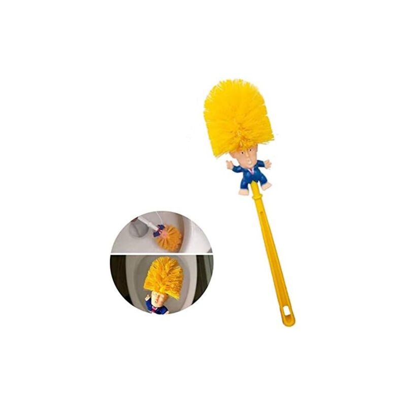 Lntyq - Brosse de toilette Trump Brosse de toilette amusante, Make Great Great Again, brosse de toilette créative pour salle de bain