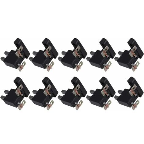 Lntyq Brosses en Carbone pour générateurs - 10 pièces de brosses en Carbone et de Porte-brosses en Carbone pour générateurs 4KW 5KW 7KW Bonne Conduction Thermique et propriétés lubrifiantes
