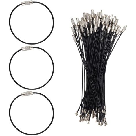 Ayxnzjsjm Porte-clés, Avec 2 Porte-clés - Mousqueton En Alliage De Zinc, Forme De Mousqueton Solide, Porte-clés De Voiture Comme Cadeau D'affaires Pour Hommes Et Femmes, Noir