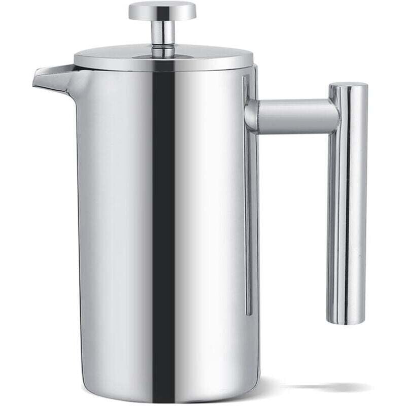 Lntyq - Cafetière à double paroi en acier inoxydable de 350 ml cafetière à piston avec filtre