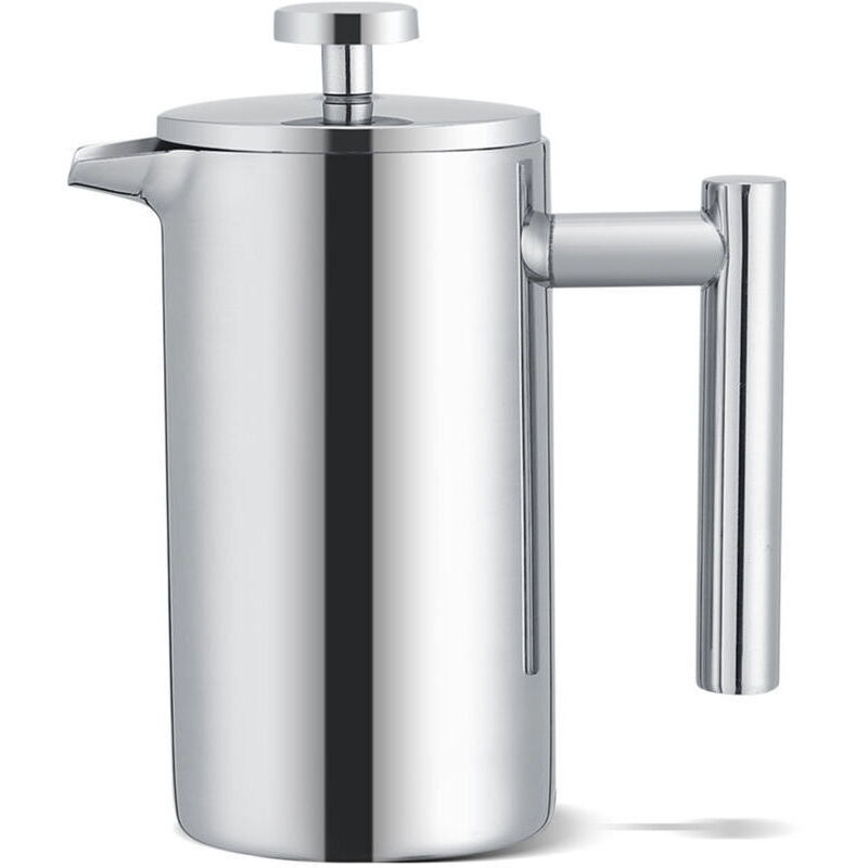 Cafetière à double paroi en acier inoxydable de 350 ml cafetière à piston avec filtre - Lntyq