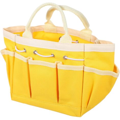 Lntyq Canvas-Aufbewahrungstasche Tragetaschen Werkzeug-Organizer-Tasche Canvas-Aufbewahrungstasche Gartentaschen für Werkzeuge Gartentaschen für Werkzeuge Garten-Einkaufstasche mit