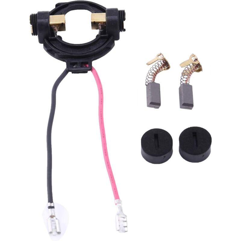 Lntyq Capuchon de Support de Bloc de Brosse en Carbone pour Hitachi 328202 334696 328200 G18DSL G18DL G14DSL G14DL Ce18Dsl，noir