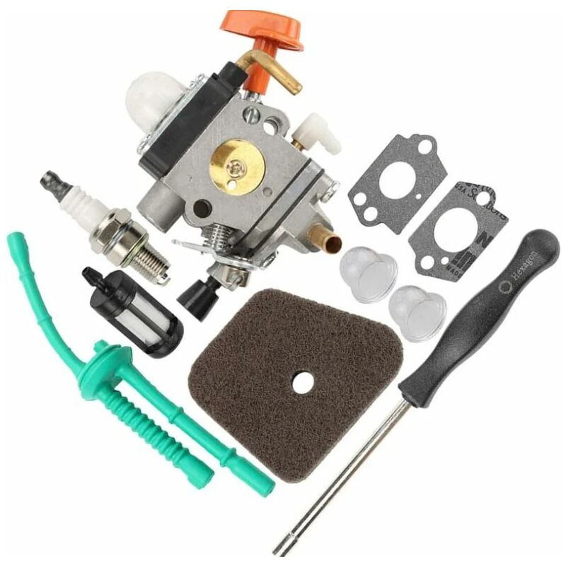 Lntyq - Carburateur Débroussailleuse Kit Remplacement Idéal pour Stihl FS87 FS87R FS90 FS90K FS90R FS100 FS110