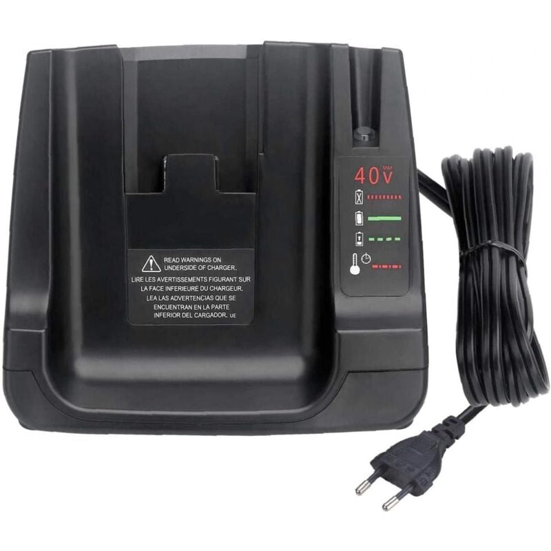Lntyq - Chargeur de batterie 40V max avec remplacement 2USB pour batterie Li-ion Black + Decker LCS36 LCS40 (uniquement chargeur, pas de batterie)